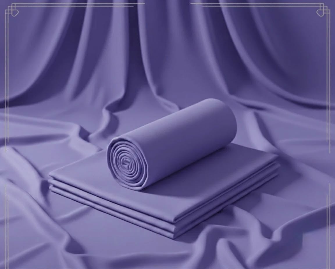 Binafzaal Royal Purple Premium Boski - Unstitched 2 Piece Suit Fabric*
