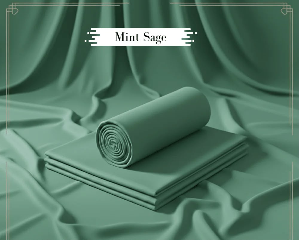 Binafzaal Royal Mint Sage Premium Boski - Unstitched 2 Piece Suit Fabric*