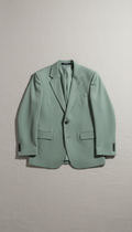 Designer mist green suit