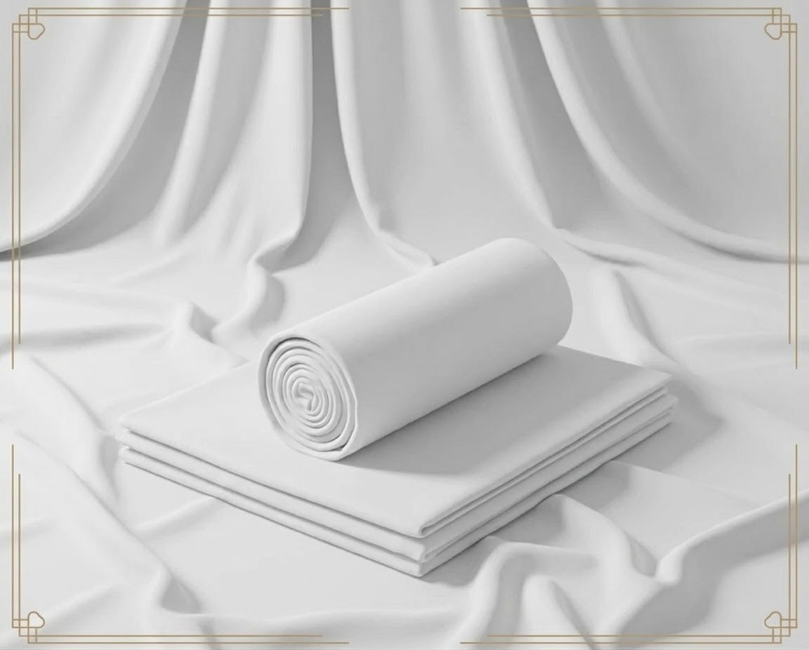 Binafzaal Royal White Premium Boski - Unstitched 2 Piece Suit Fabric*