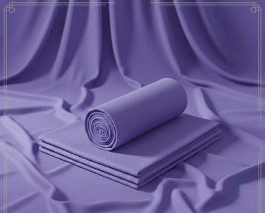 Binafzaal Royal Purple   Premium Boski - Unstitched 2 Piece Suit Fabric*