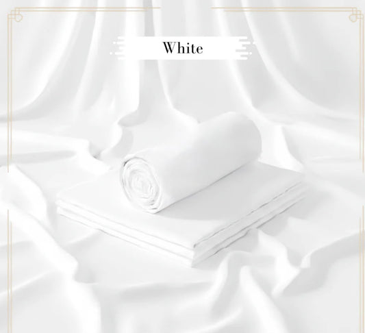 Binafzaal Royal White Premium Boski - Unstitched 2 Piece Suit Fabric*