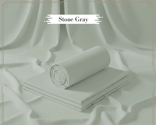 Binafzaal Royal Stone Grey Premium Boski - Unstitched 2 Piece Suit Fabric*