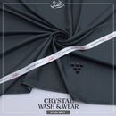 Binafzaal  Steel Grey Crystal Premium Boski - Unstitched 2 Piece Suit Fabric*