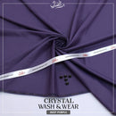 Binafzaal Deep Purple Blue Crystal  Premium Boski - Unstitched 2 Piece Suit Fabric*
