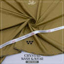 Binafzaal Raw Golden  Premium Boski - Unstitched 2 Piece Suit Fabric*