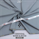 Binafzaal Silver Foil  Crystal Premium Boski - Unstitched 2 Piece Suit Fabric*