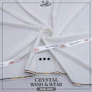Binafzaal White  Sage Premium Boski - Unstitched 2 Piece Suit Fabric*